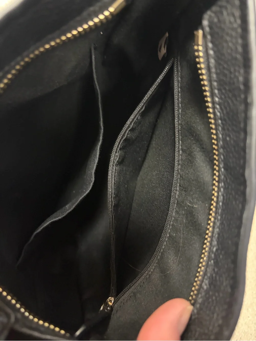 kate spade Black Pebbled Leather Crossbody Purse